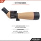 thumbnail image 3 of Telescopio Athlon Optics Talos 20-60 x 80 resistente al agua negro, 3 of 6
