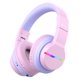 thumbnail image 1 of Auriculares Bluetooth iClever BTH12 para niños con luces LED, color rosa, 1 of 7