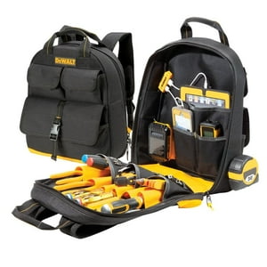 Mochila Para Herramientas Dewalt Con Carga Usb Y 20 Bolsillos