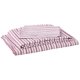 thumbnail image 1 of Juego de sábanas Nautica Coleridge Stripe Red Algodón Percale Queen, 1 of 4