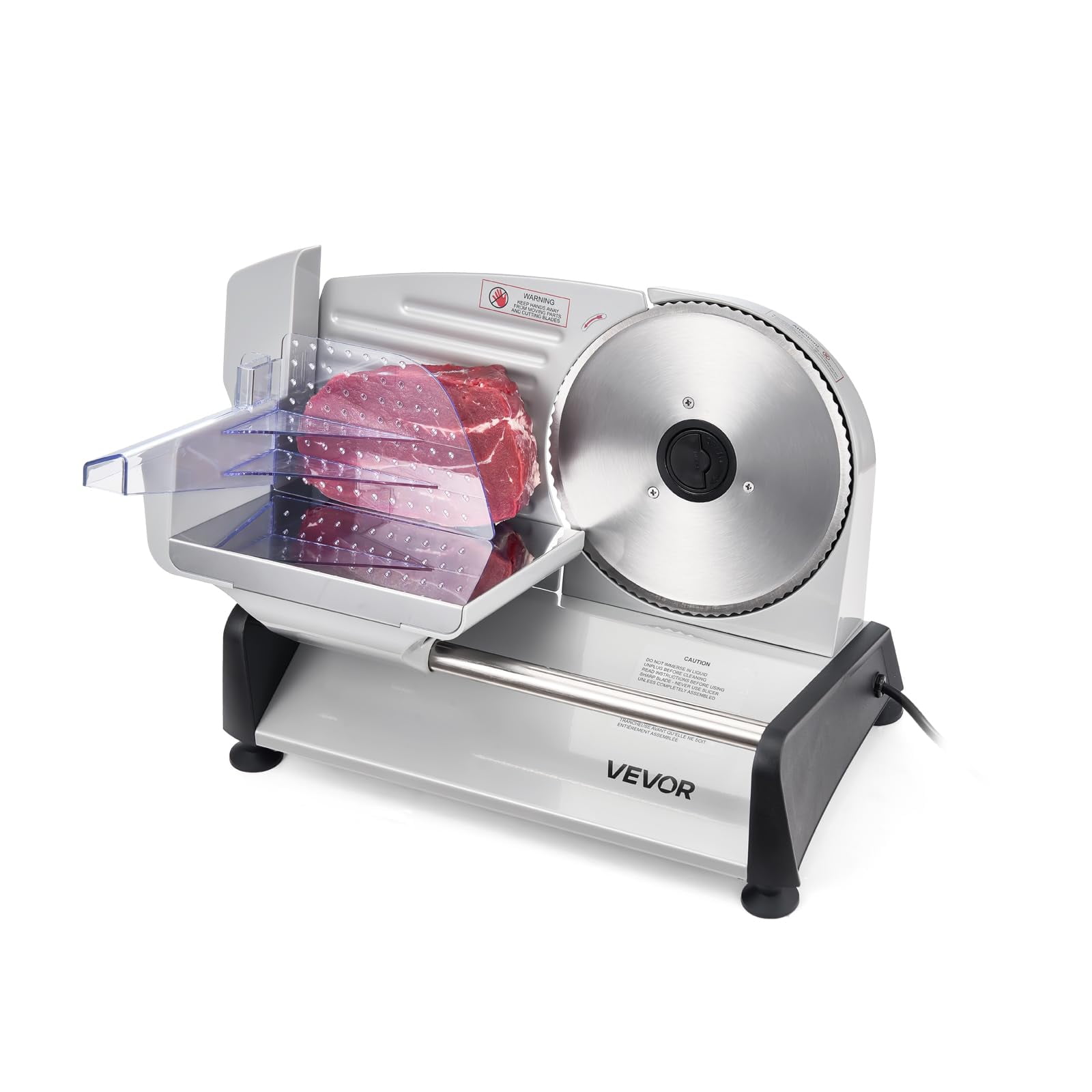 Cortadora De Alimentos Vevor Eléctrica De 7,5" 200 W Con Ajuste De 15 Mm
