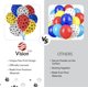 thumbnail image 5 of Globo VISION E.D. 30 cm con Huellas de Perro – Decoración de Fiesta, 5 of 6