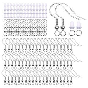 Magideal - De Ganchos Para Pendientes, Anillos , 150 Uds., Tapones Para Los Oídos, Ganchos Para Peces, Colgante De Metal De Cobre