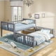 thumbnail image 2 of Twin Over Twin Bunk Bed with Ladder, Gray (Old SKU LT000107AAE), 2 of 3