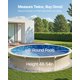 thumbnail image 3 of Liner para piscina VEVOR redonda de vinilo superpuesto de 8 pies, 122-137 cm, 3 of 9