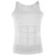 thumbnail image 5 of Camiseta de compresión para hombre, sin costuras, con ajuste de espalda, adelgazante, moldeadora de abdomen, para deportes al aire libre, color blanco, talla L, 5 of 8