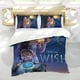 thumbnail image 5 of Deseo Conjunto de sábanas temático, trío de piezas, cómodo y amigable con la piel, diseño único, regalo de decoración para el hogar para familiares, amigos y fans, 90 cm * 190 cm, 5 of 6