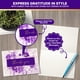 thumbnail image 4 of Tarjetas de Agradecimiento Decorably Paquete de 24 con Detalles en Dorado y Morado, 4 of 6