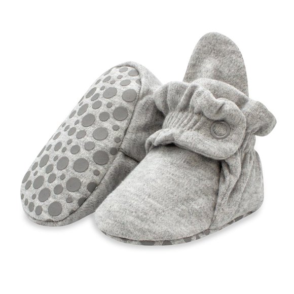 Zapatilla Zutano de Algodón Orgánico 12M Gris Jaspeado