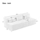 thumbnail image 1 of Upholstered Sofa Sofa Couch with Back Pillow for Living Room, Black, 1 of 3