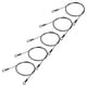 thumbnail image 1 of Uxcell Cable de Acero Inoxidable Recubierto de Vinilo con Lazos Cuerda de Alambre Flexible Cadena de Seguridad Lanyard Candado para Equipaje al Aire Libre Negro 1/8"x4 pies, 1 of 7