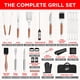 thumbnail image 3 of Juego de herramientas para asador BBQ Kaluns de acero inoxidable resistente, 35 piezas, 3 of 9