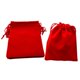 thumbnail image 2 of 50 Uds. Bolsa De Terciopelo Con Cordón, Bolsa De Regalo Para Fiesta De Boda, 10x12cm, Color Rojo, 2 of 3