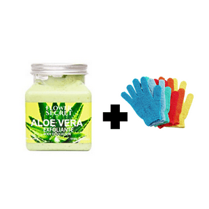Genérico - Crema Exfoliante Aloe Vera 500 Grs +Guante Masajeador