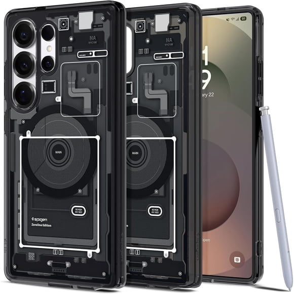 Funda Spigen Ultra Hybrid MagFit Galaxy S25 Ultra Qi2 Negra