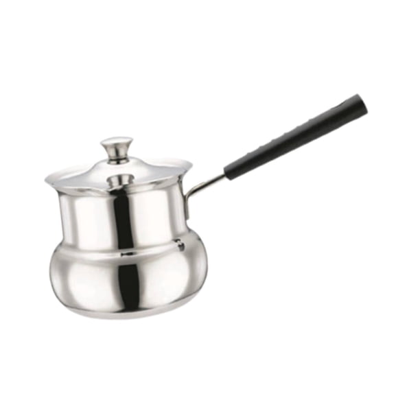 Cafetera calentador de leche portátil para placas de inducción, taza de café de acero inoxidable, cafetera para el hogar, restaurante y oficina 900 ml
