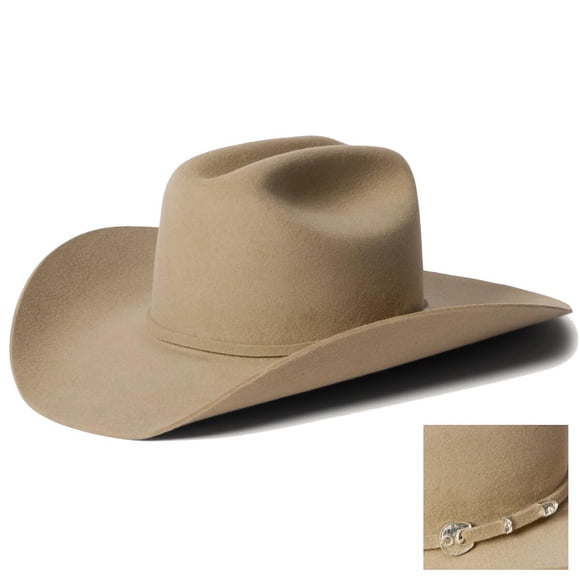 Sombrero Stetson 4X Corral de Lana Vaquero Arena 7 1/8