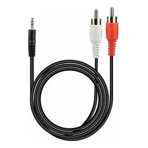 Cable Plug A 2 Rca Dblue 3 Metros Negro