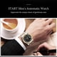 thumbnail image 4 of [START] Reloj para Hombre Reloj Mecánico Automático Esfera de Circón Función de Calendario Impermeable Reloj Dorado, 4 of 12