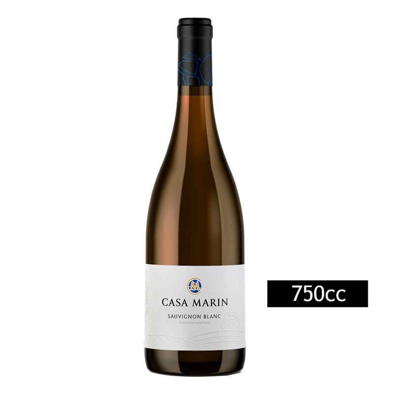 Vino Blanco Sauvignon Blanc 13.5° Botella 750 cc Casa Marin