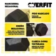 thumbnail image 3 of Mancuerna Hexagonal 10 Kg Acero Y Caucho Overfit Negro, 3 of 3