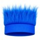 thumbnail image 1 of Peluca de Diadema CHAKAKA Azul Real Peluda para Disfraz, 1 of 7
