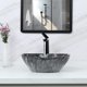 thumbnail image 4 of Lavabo tipo cuenco Davivy 41 cm x 33 cm, marmoleado ovalado con desagüe emergente, 4 of 9