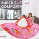 thumbnail image 3 of Manta Zulay Donut Novelty Big Donut de franela, 200 x 200 cm, color rosa, 3 of 9