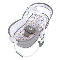 Mastela - Cuna Moisés Y Columpio Con Vibración 2 En 1 Lubabycas Gris