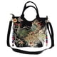 thumbnail image 3 of bordado de pavo real hecho a mano étnica bolsa de hombro de viaje bolsas de las mujeres negro, 3 of 5