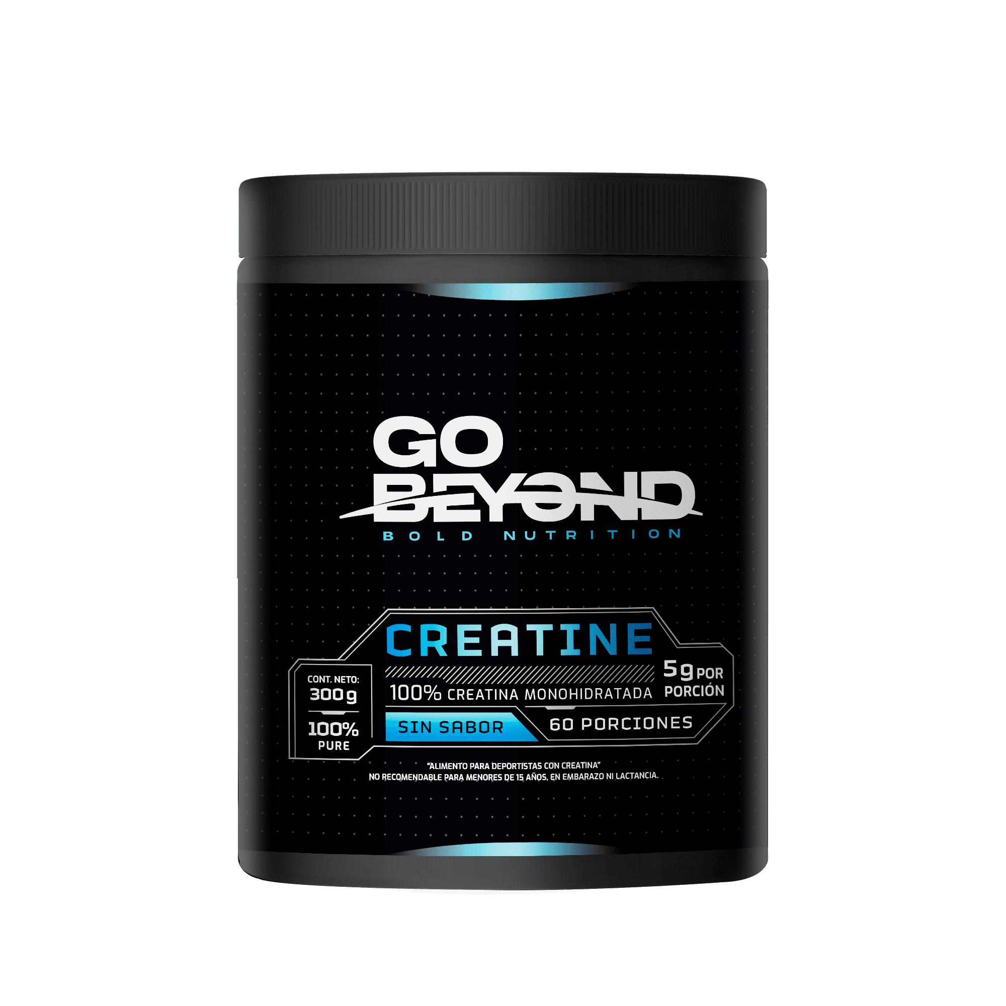 Creatina Monohidratada 100% Pura 300 G Go Beyond