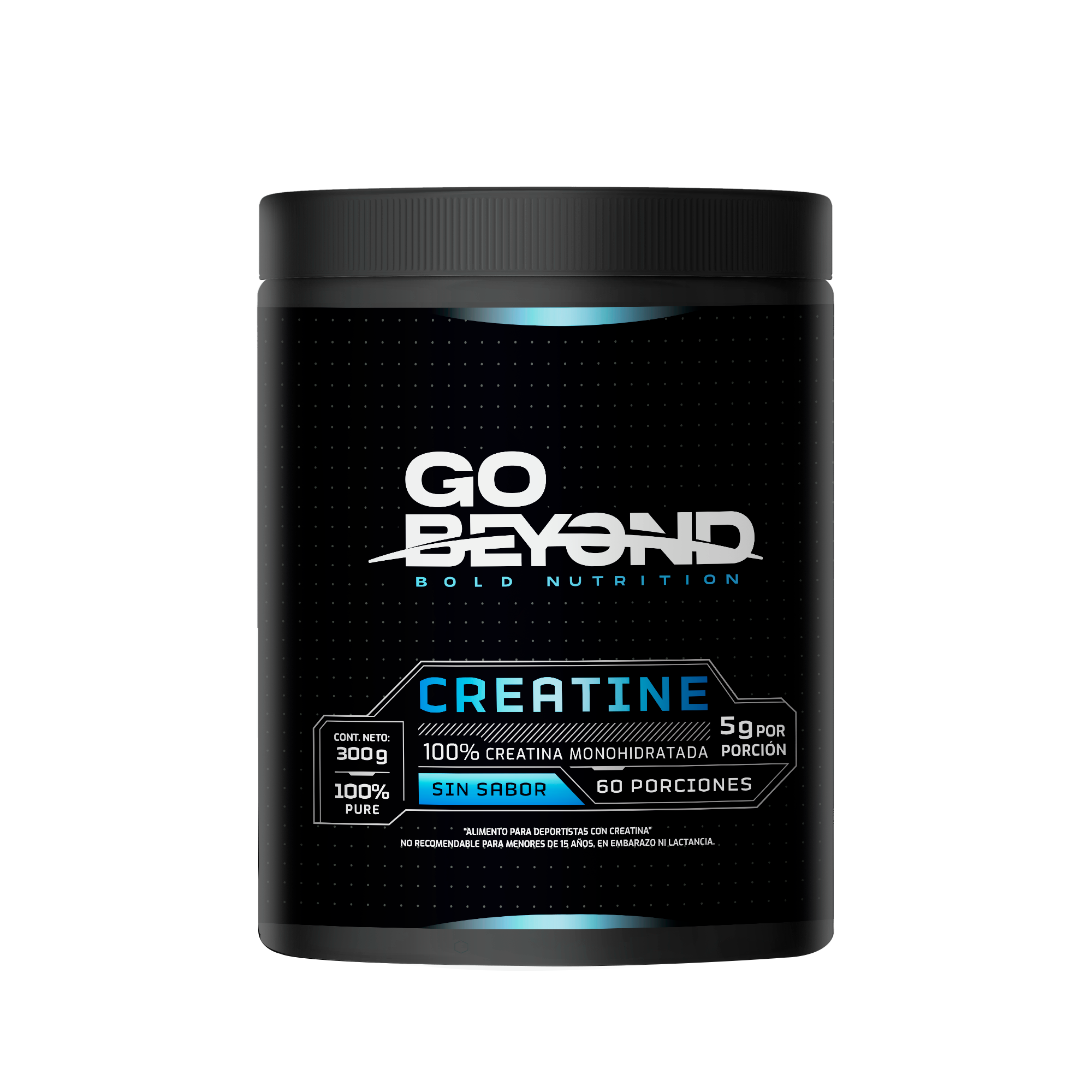 Creatina Monohidratada 100% Pura 300 G Go Beyond