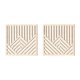 thumbnail image 4 of Paneles De Esculturas Para Colgar En La Pared, Arte Geométrico De Madera Para Pared, Color Arce, 2 Uds., 4 of 5