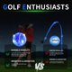 thumbnail image 2 of Bolas de Golf Crestgolf 6 unidades Brillan en la Oscuridad con LED – 42 mm, 2 of 9