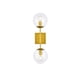 thumbnail image 1 of Aplique de Pared Living District Neri 2 Luces Latón Transparente, 1 of 9