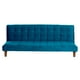 thumbnail image 1 of Futon Turin Tela Velvet Azul Petroleo, 1 of 3