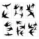 thumbnail image 4 of Pegatinas De Golondrinas, 6 Hojas, 20 Piezas, PVC, Pájaros, Anticolisión, Adhesivos Para Ventanas, 4 of 5