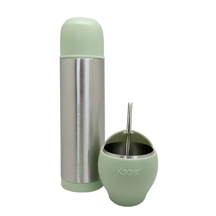 Set Mate + Termo Bala Keep Verde