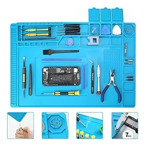 Genérica - Tapete Antiestatico Área De Trabajo 45 X 30 Cm, Almohadillas De Silicona Para Reparación De Teléfonos Móviles Y Ordenadores Con Propiedades Antiestáticas Magnéticas