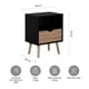 thumbnail image 3 of Velador Top Living Tromso Con Cajón Negro y Madera, 3 of 11