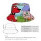 thumbnail image 2 of Clifford el Gran Perro Rojo Sombrero bucket para adultos, gorra de protección solar, sombrero de pescador plegable para viajes al aire libre, pesca y actividades de verano, 2 of 6