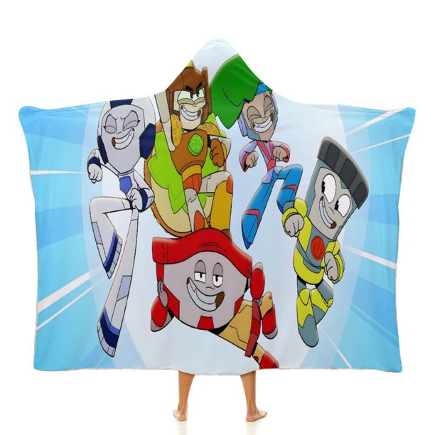 Transformers Botbots Manta Capa Con Capucha Anti Bolitas Manta De Lana Ártica Suave Manta Portátil De Felpa Ligera Y Lujosa Poncho Para Siesta En Casa Y Oficina 100*130cm