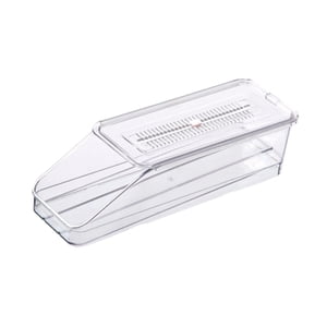 Magideal - Dispensador De Huevos Rodante Para Refrigerador, Soporte Para Huevos Con Grabación De Tiempo, Contenedor De Almacenamiento De Huevos, Organizador Para