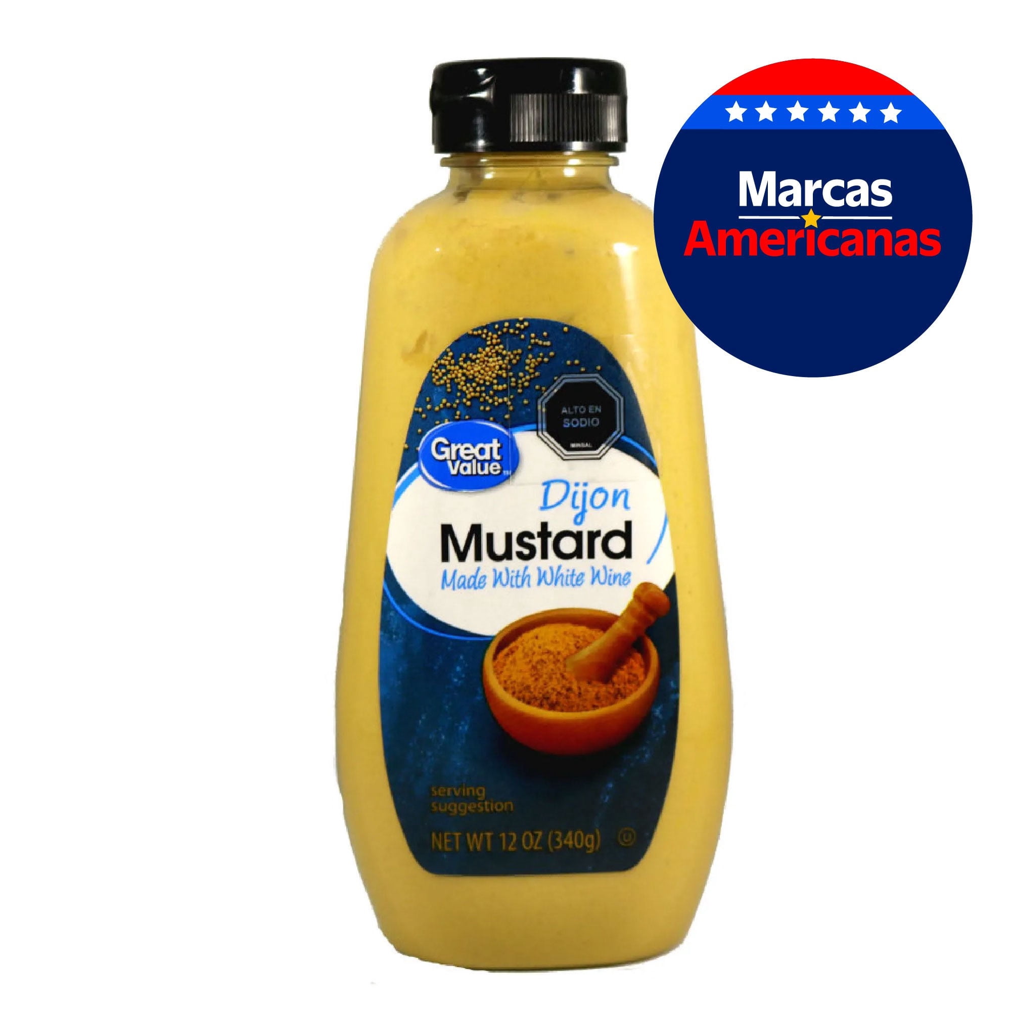 Mostaza Dijon Squeeze 340 g Great Value