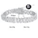 thumbnail image 2 of Pulsera de Eslabones Cubanos para Hombre Transparente 5A+ CZ Pulsera de Cadena para Hombre Chapada en Oro Blanco de 18K Pulsera de Plata Esterlina 925 Joyería para Hombre 18-20CM ﻿, 2 of 8