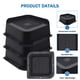 thumbnail image 3 of Elevadores para Cama ANNKUT 5 cm de Alta Resistencia, Pack de 8, Negro, 3 of 7