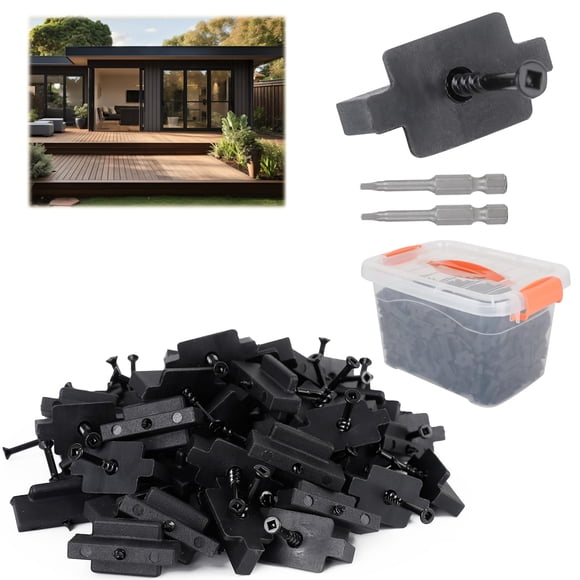 Sujetadores Ocultos Yeipower 1000 uds Clips en T de Nylon para Deck de Composite
