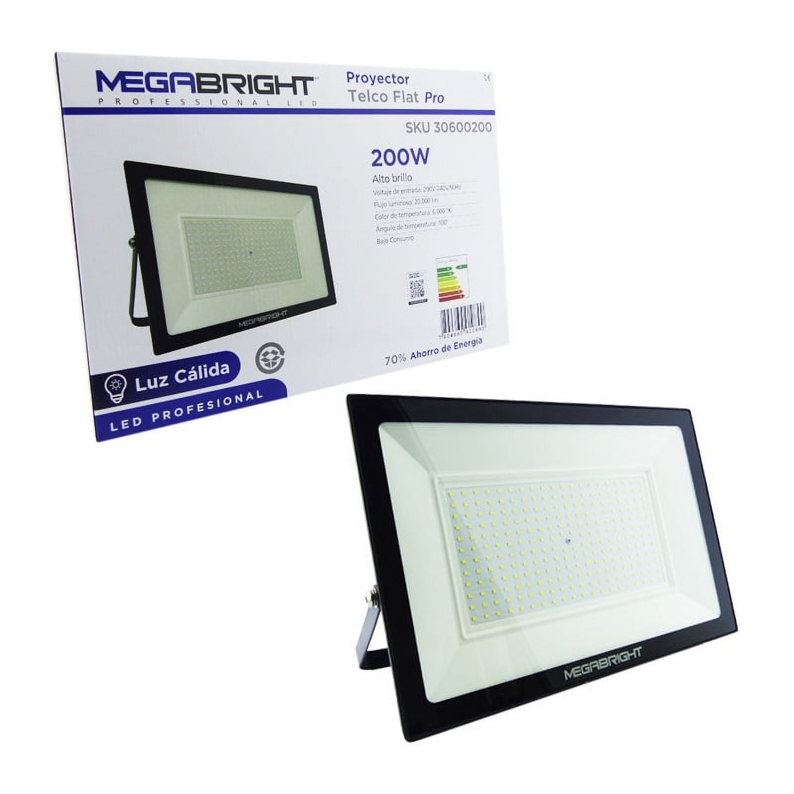 Megabright - Foco Led Proyector De 200w Luz Fria