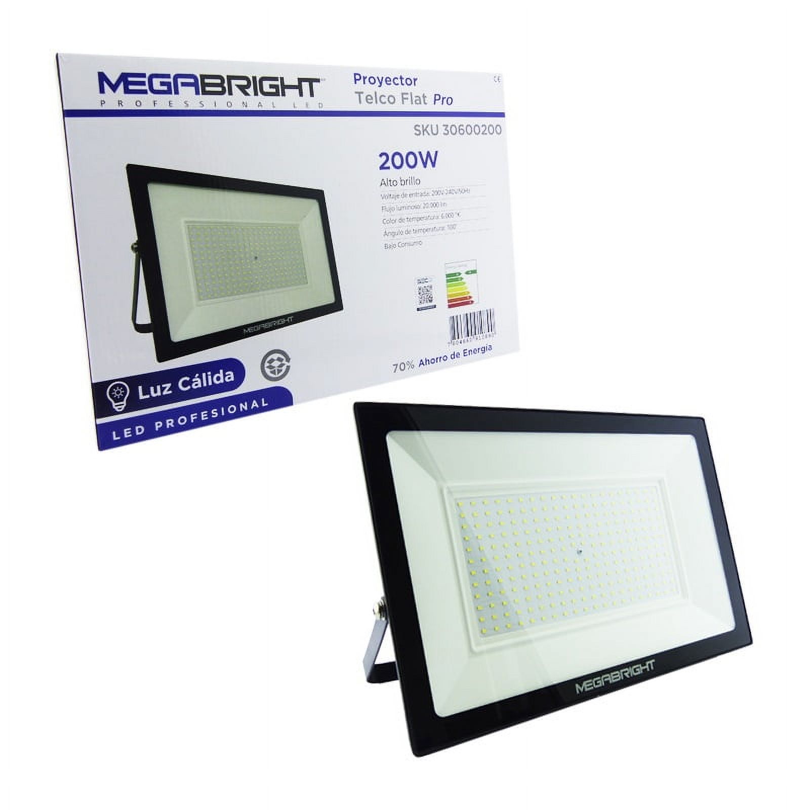 Megabright - Foco Led Proyector De 200W Luz Fria