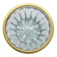 thumbnail image 4 of Florero Jarrón De Vidrio Cristal Con Borde Dorado blanco, 4 of 4